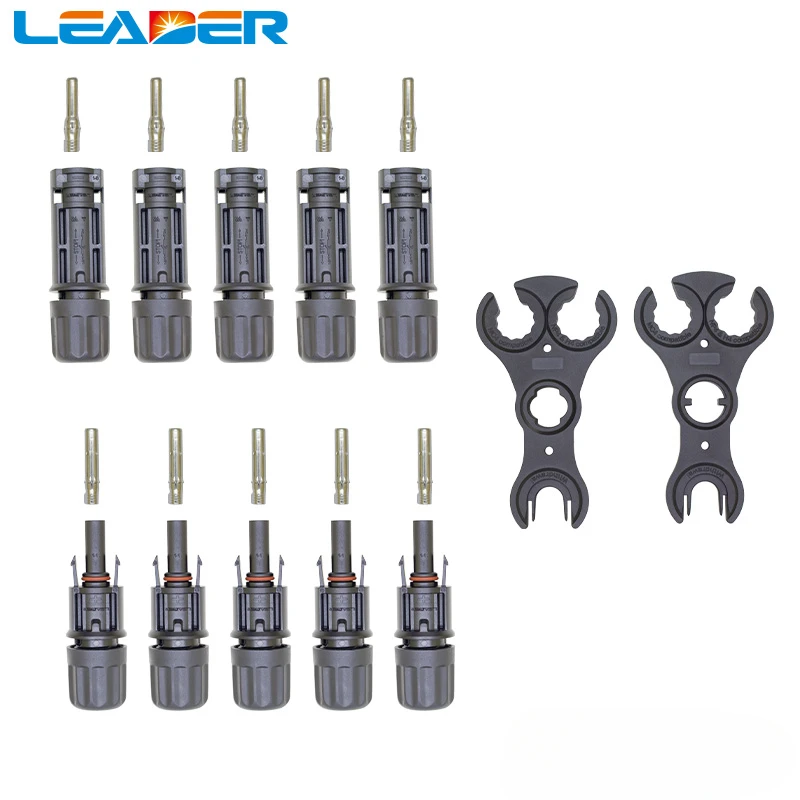 LEADER SOLAR Free Shopping TUV Waterproof IP68 Solar 1500V Solar Connector with Wrench and Spanner for Male and Female Plug