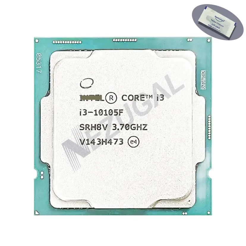 

I3-10105F I3 10105F SRH8V 3.70 up to 4.4 Ghz Quad Core 6M 65W LGA1200 CPU processor