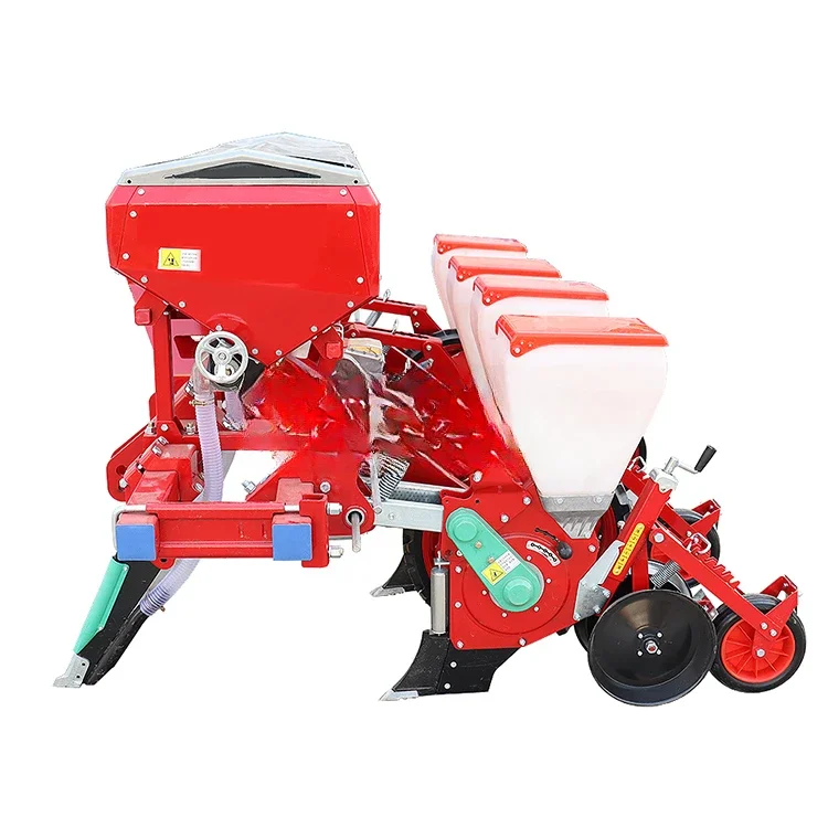 

Factory Price Single Row 1 2 3 4 5 6 Maize Mais Seeder Tractor Planter Corn Seed Sowing Planting Machine With Fertilizer Box