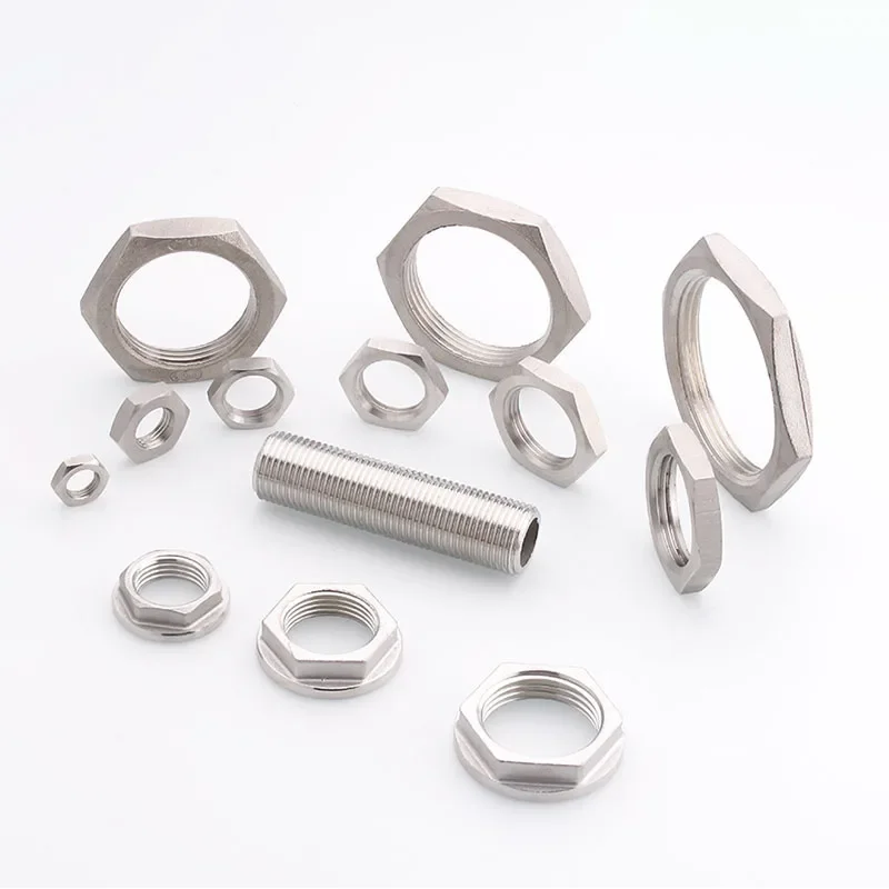 304 Edelstahl 1/8 ~ 2 "BSP Innengewinde Sechskantmutter/Flanschmutter Wassertank Joint Sicherungsmutter Rohrverschraubung Sechskantkappe