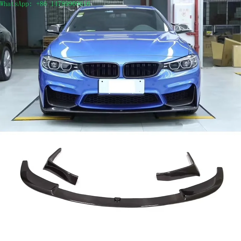 Complete OEM Facelift Conversion & Custom BuildAN Design Style MP Carbon Fiber Front Bumper Lip Diffuser Separator For 4 Series