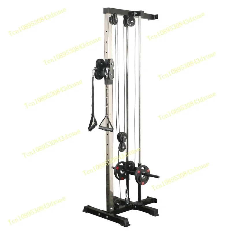 Factory  Adjustable Double Pulley System Wall-mounted Pull-down Machine for Home Gym Fitness Training and Loading Cable Station