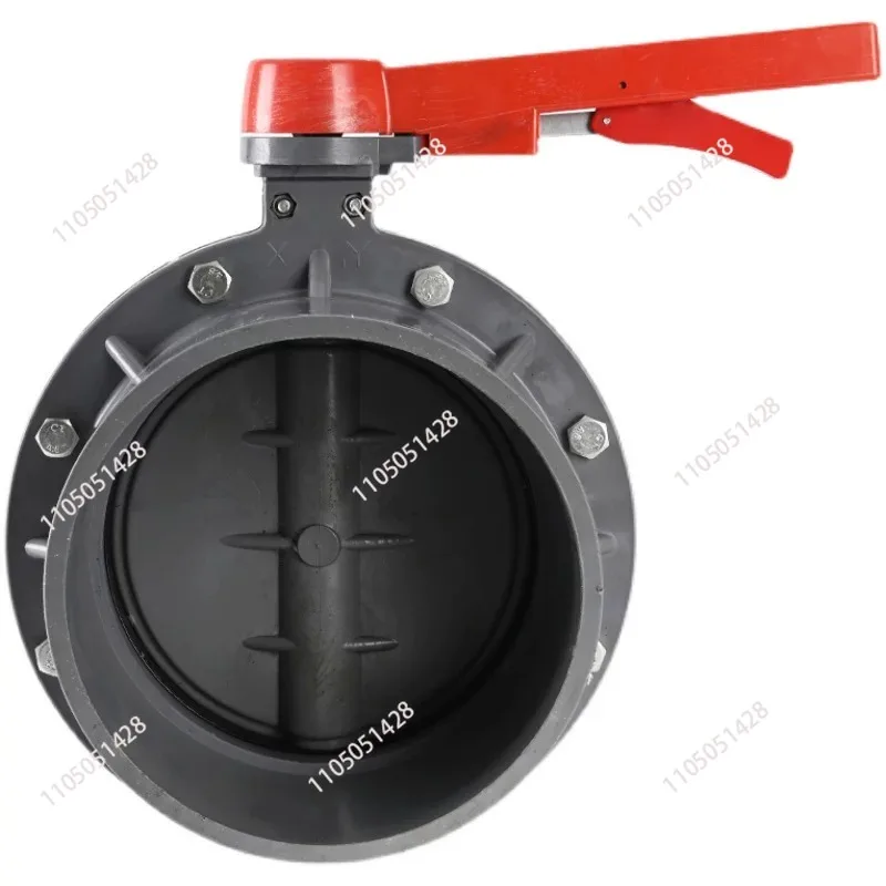 Suitable for one-piece butterflyPVC butterfly valve socket type disc valve DN 200 MM