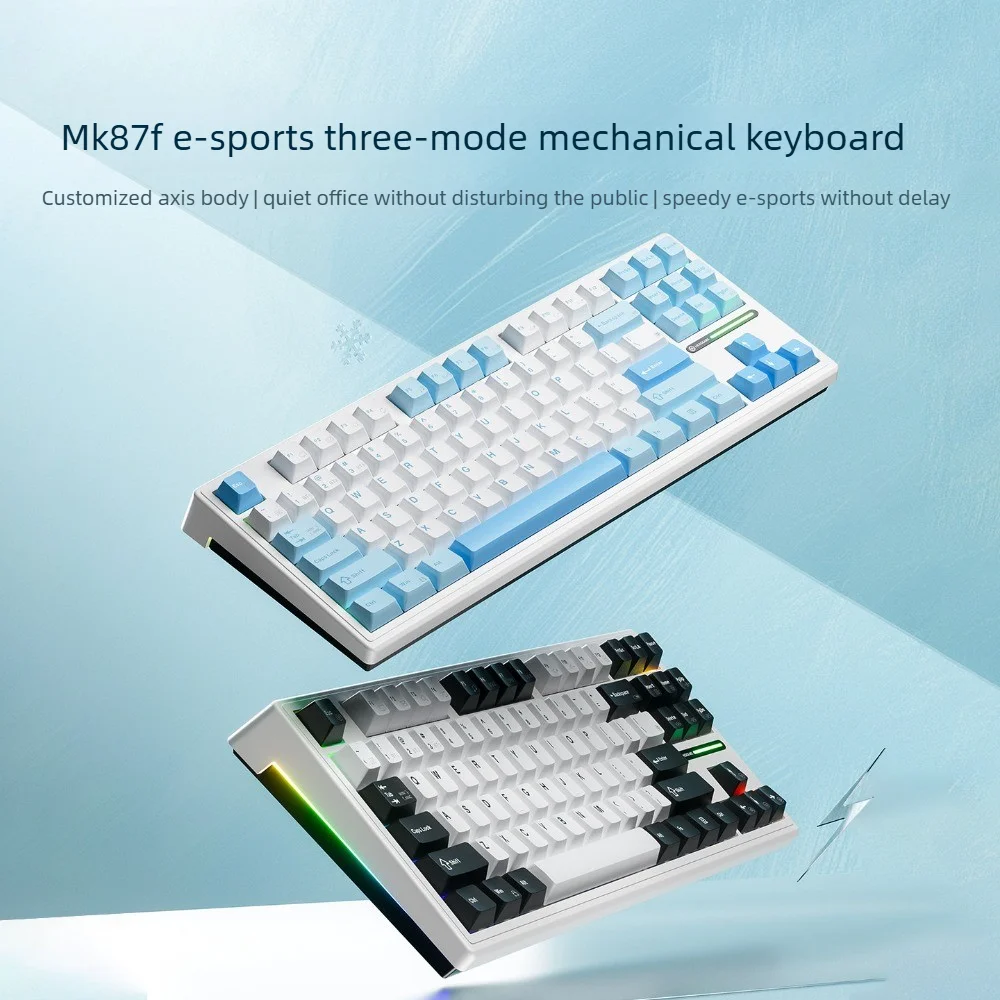 Black Shark MK87 Mechanical Keyboard Tri Mode Wireless Bluetooth Gaming Keyboard for PC Computer Office