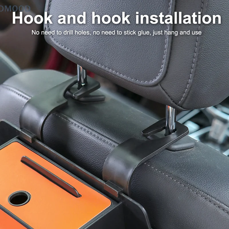 منظم المقعد الخلفي للسيارة، حقيبة تخزين داخلية جلدية متعددة الوظائف، مقعد معلق، حامل أكواب الماء، ملحقات السيارات