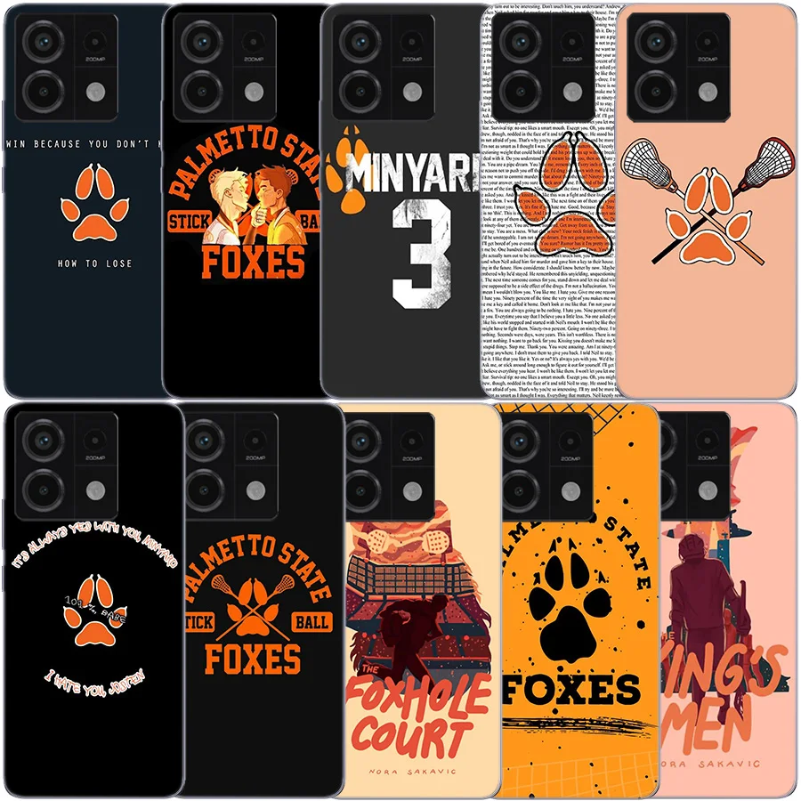 Andreil All for the Game Palmetto State Foxes Clear Phone Case For Xiaomi Redmi Note 11 11S 11T 11E 10 10S 9 9S 9T 8 8T Pro 7 K7