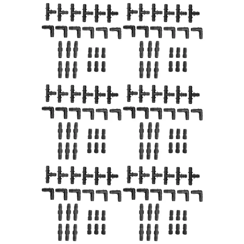 

【ГОРЯЧИЕ ТОВАРЫ】Комплект фитингов для капельного орошения - 36 тройников, 36 соединителей, 36 заглушек, 36 угловых соединений - 16 мм