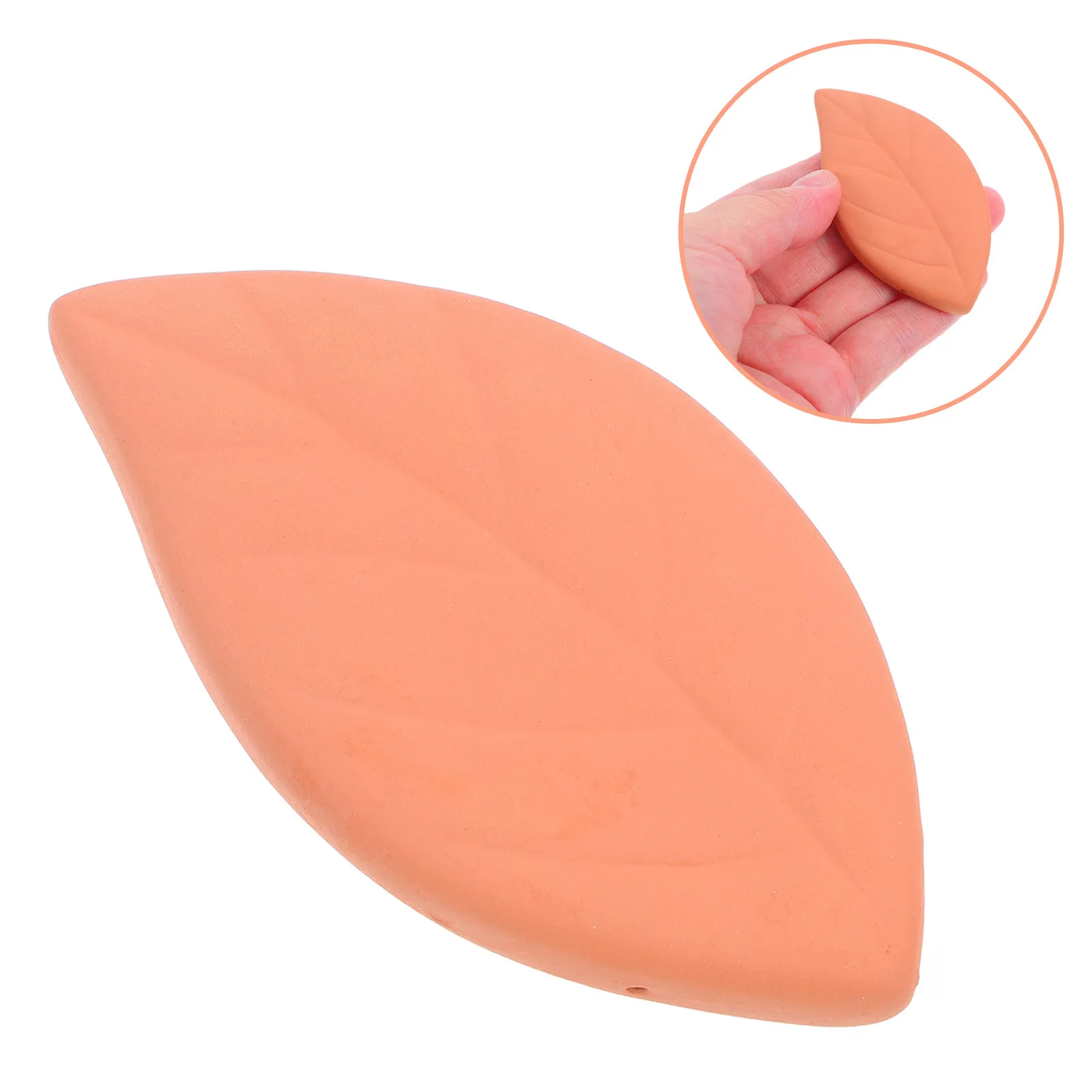 Disco Reutilizable de Terracota en Forma de Hoja para Suavizar Azúcar, Contenedor de Azúcar Moreno, Regulador de Humedad para Alimentos, para Harina, Sal y Especias
