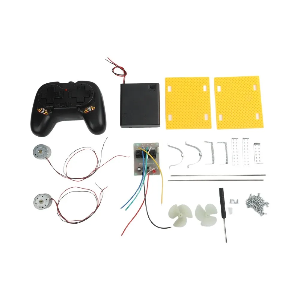 For Educational Projects Dual Motor Boat Parts 150*90*55mm DIY Boat Building Components 50-100m Operating Range