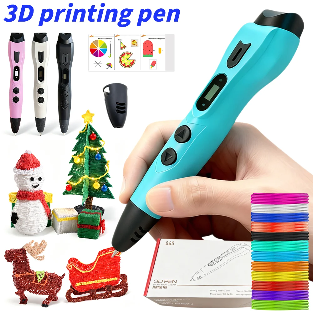 新しい3Dプリントペン DIY立体描画 子供用おもちゃ LC - Carbon Fiber Filament のレビューと価格