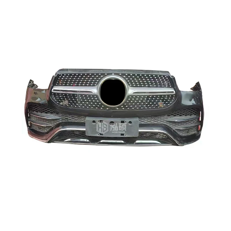 

Front Bumper Assembly Front Face Body Kit Complete for Mercedes Benz GLE W167 Nose Cut Assembly With LED Headlights