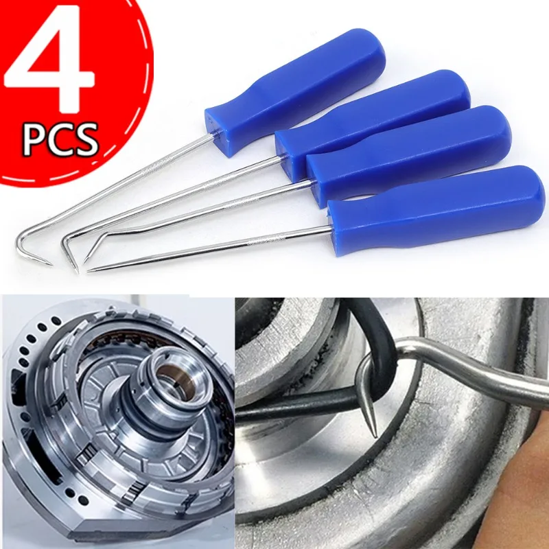 

4Pcs/set Oil Seal Screwdrivers Set Car O-Ring Seal Gasket Puller Remover Pick Hooks Tools Car Remover Tools Kit