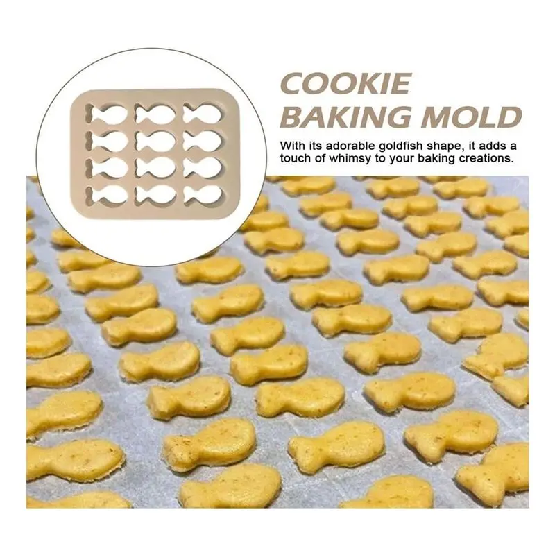 ABUL-2 PCS Mini Tiny Goldfish Fish Cracker Cookie Cutter Mold Baked Shaped Maker For Kids Mini Gluten Free DIY 10 X 9Cm