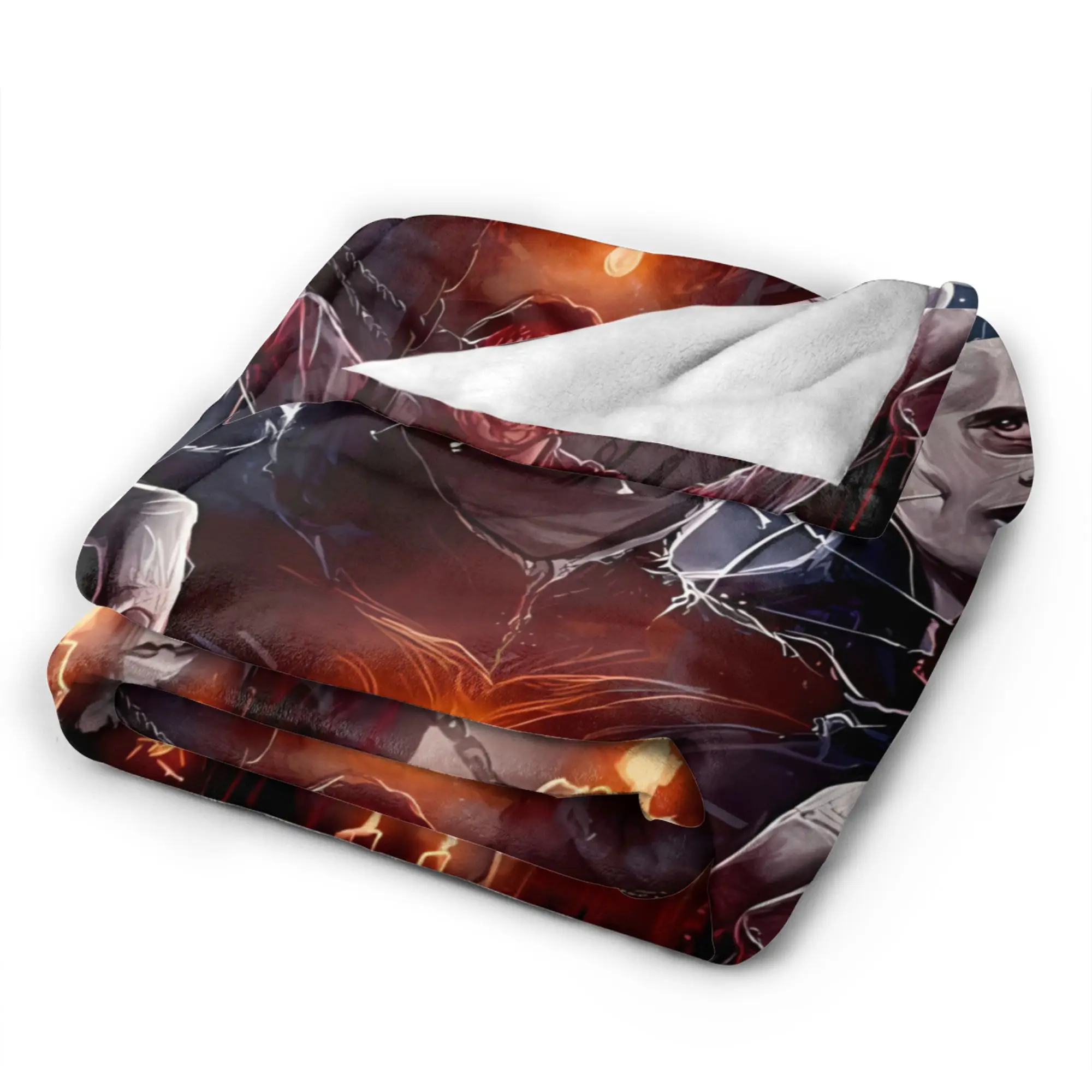 Hellraiser Pinhead Lament Blanket  Warm Soft Pattern Plush Throw Blanket For Child Couch Bed Flannel Bedspread Bed Cover