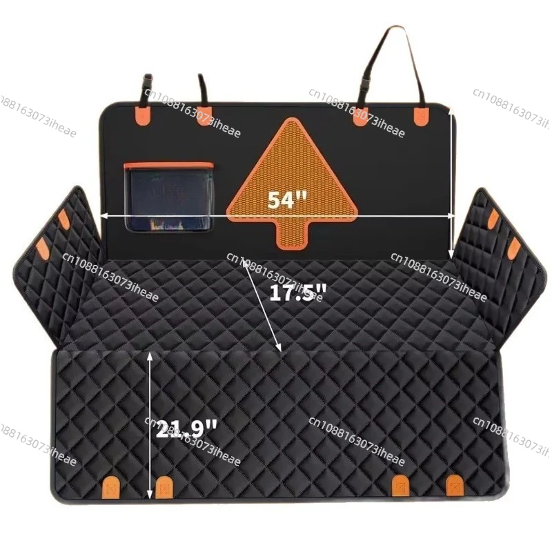 Car Backseat Pet Hammock: Scratch-Proof Seat Cover with Mesh Window, Full Coverage Dog Cat Car Seat Protector