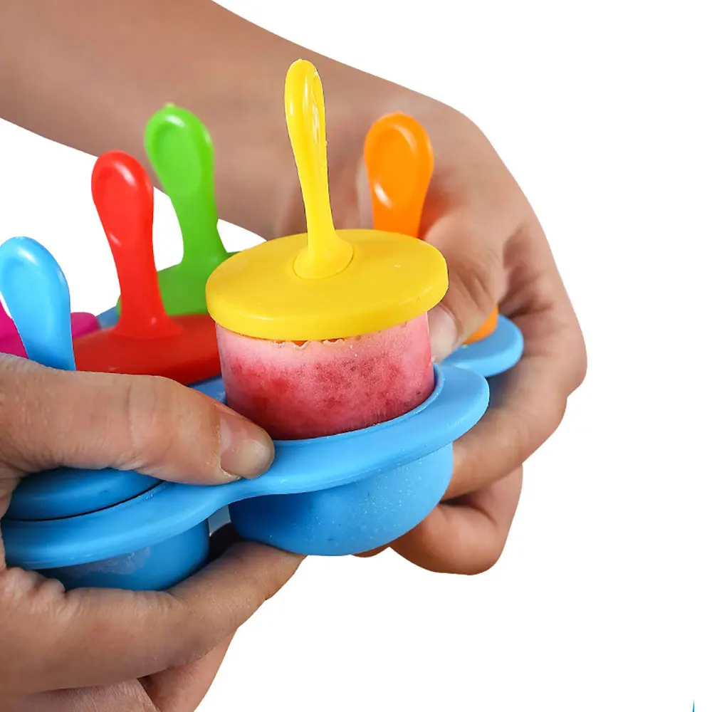 Silicone world Ice Cream Ice Pops stampo portatile in Silicone stampo per ghiaccioli creatore di palline strumenti per integratori alimentari fai da