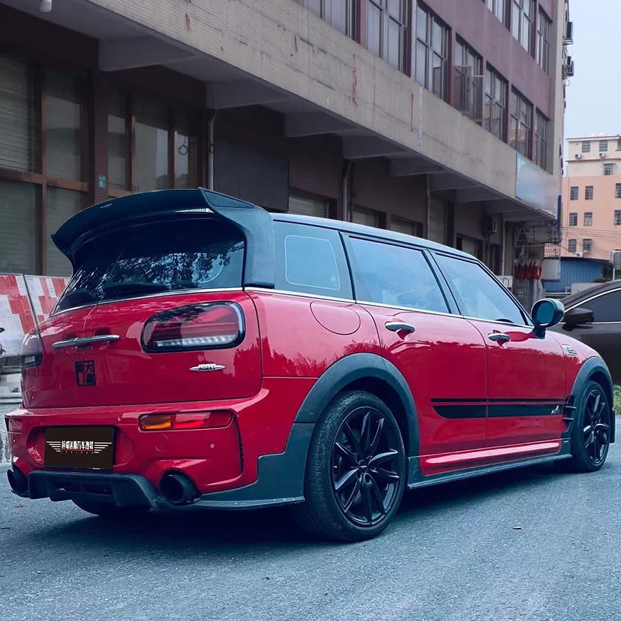 جديد ألياف الكربون طقم الجسم MINI JCW CLUBMAN F54 الجبهة الشفاه الجانبية التنانير الخلفية الناشر اكسسوارات السيارات