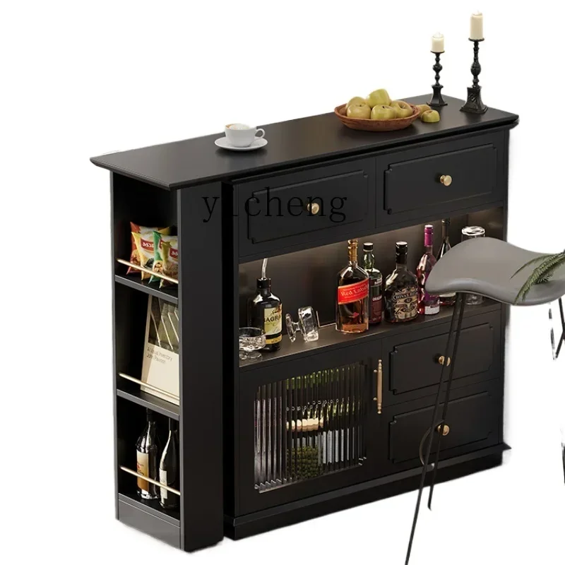 

retro bar cabinet small apartment partition dining side cabinet very narrow island cabinet integrated table