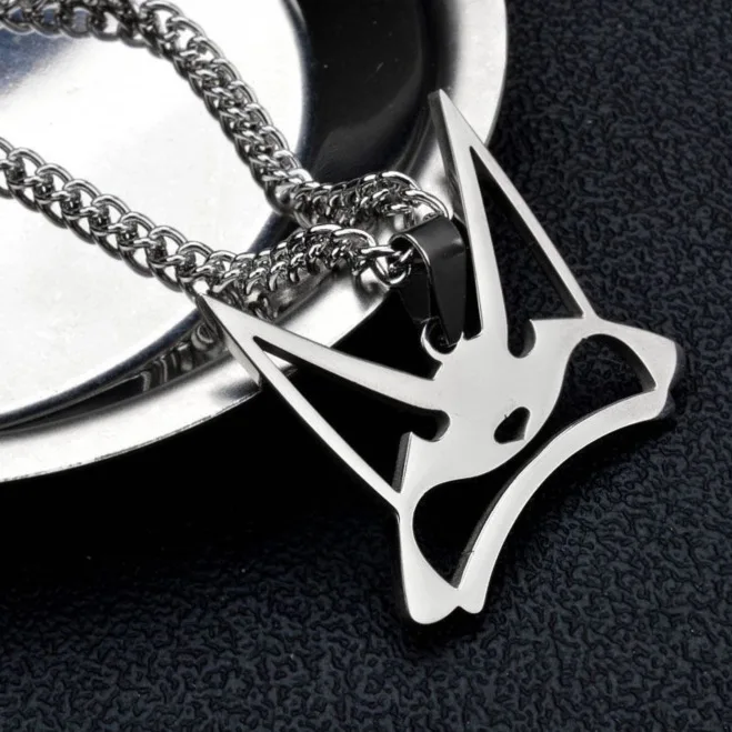 VTuber NIJISANJI Luxiem Mysta Rias Necklace Stainless Steel Cosplay Pendant Necklace Hip Hop Jewelry