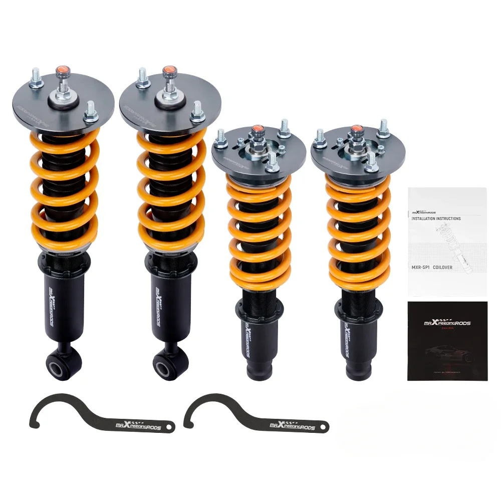 For MaXpeedingrods COT6 Damping Coilover Shocks & Springs For Mitsubishi Eclipse 2.4L 1995 - 1999 D31A D32A D33A