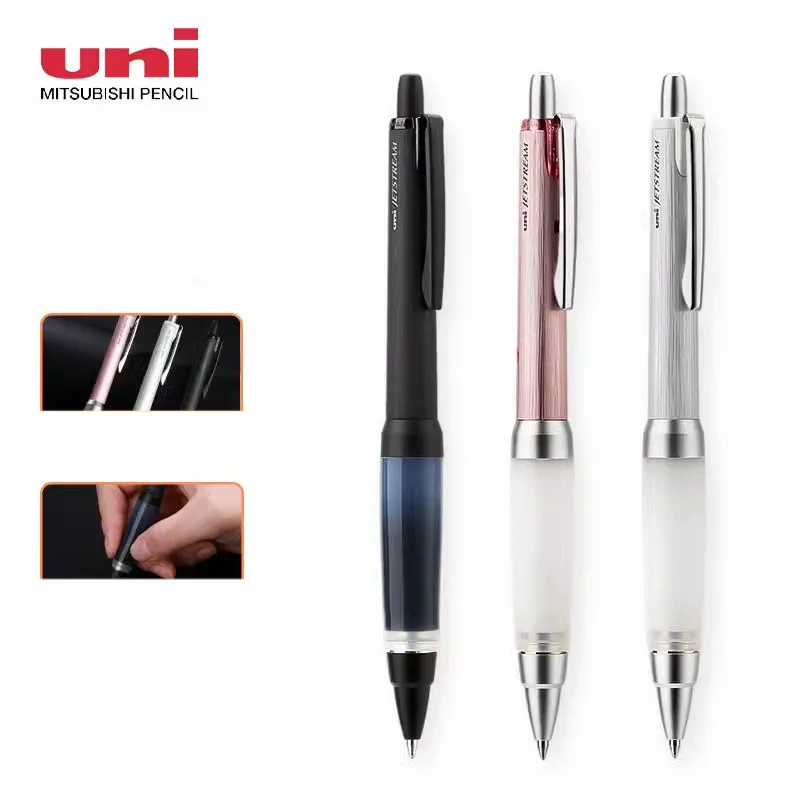 Ballpoint Pen Japanese Uni Anti Fatigue Soft Rubber Gel Pens Signature Oil Pen 0.7 Interchangeable Stationery  School Supplies