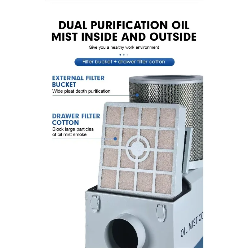 Intelligent Oil Fume Filter New Air Cleaning Equipment for Small Industrial Use