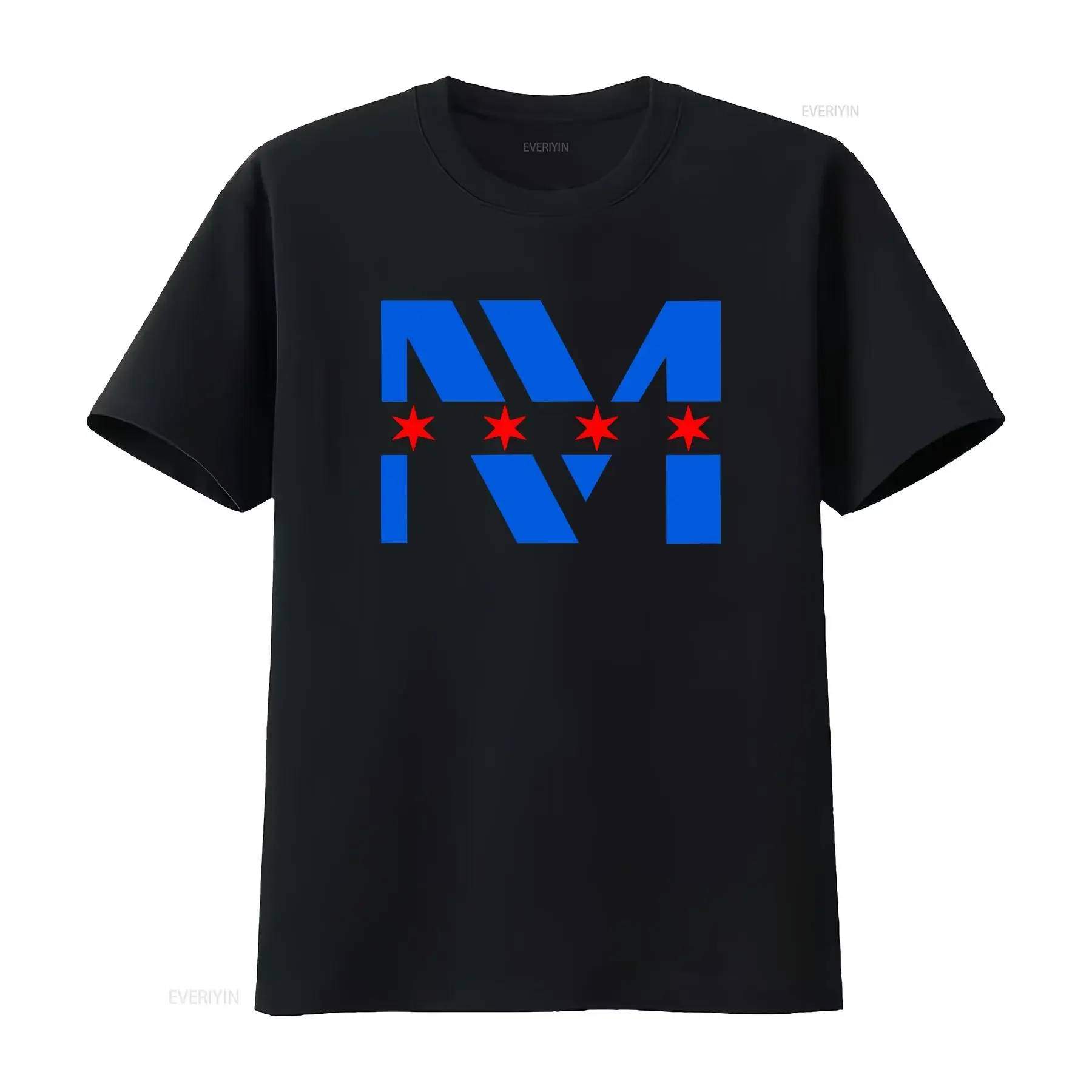 Northwestern Memorial Hospital NMH Chicago Flag Stars T Shirt A Ryan P Design vintage Washed Stretched Slightly homme