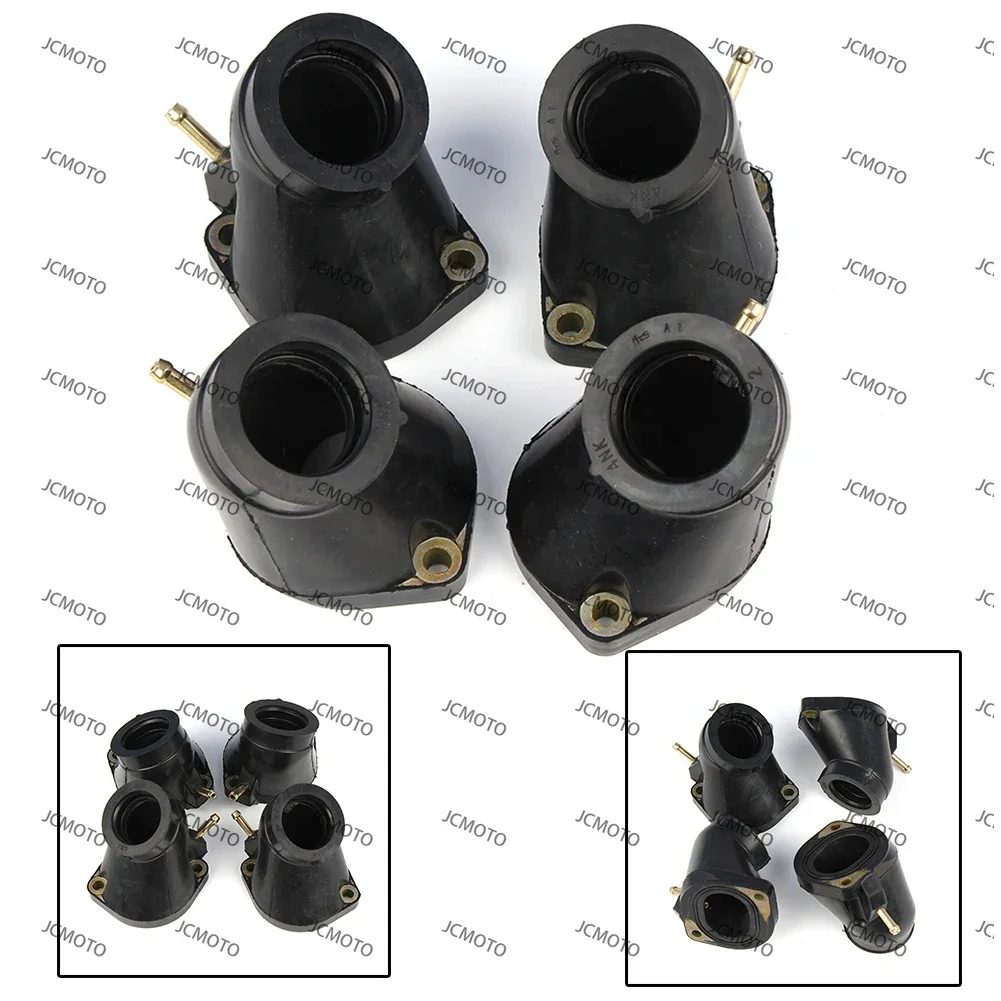 4Pcs/Set For Yamaha XVZ1300 XVZ 1300 Royal Star 1996 1997 1998 1999 2000 2001 Motorcycle Carburetor Intake Manifold Carb Boots
