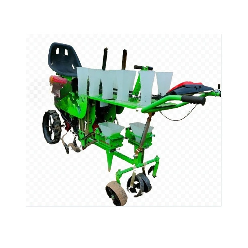 Small eggplant seedling and pepper planter, two-row ride-on seedling planter