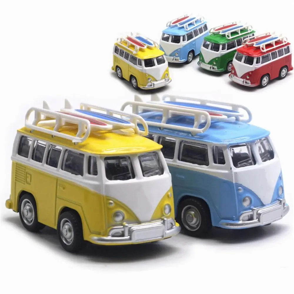 Vintage Diecasts Reisebus Modell Klassische Busse Pädagogische Automodelle Spielzeug Legierung Metall Zurückziehen Auto Auto Dekor