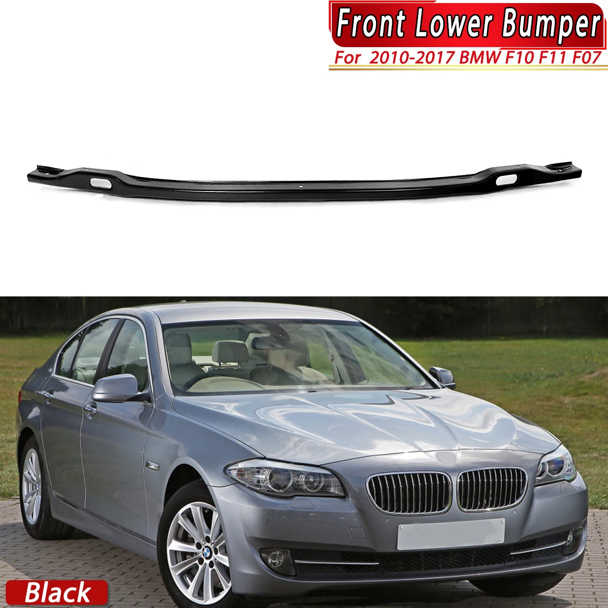 

Front Bumper Bracket for BMW 5 Series F10 F11 F07 GT 2011-2017 535i XDrive 528i 550i Replace for 51117203078 Lower Bumper Bar