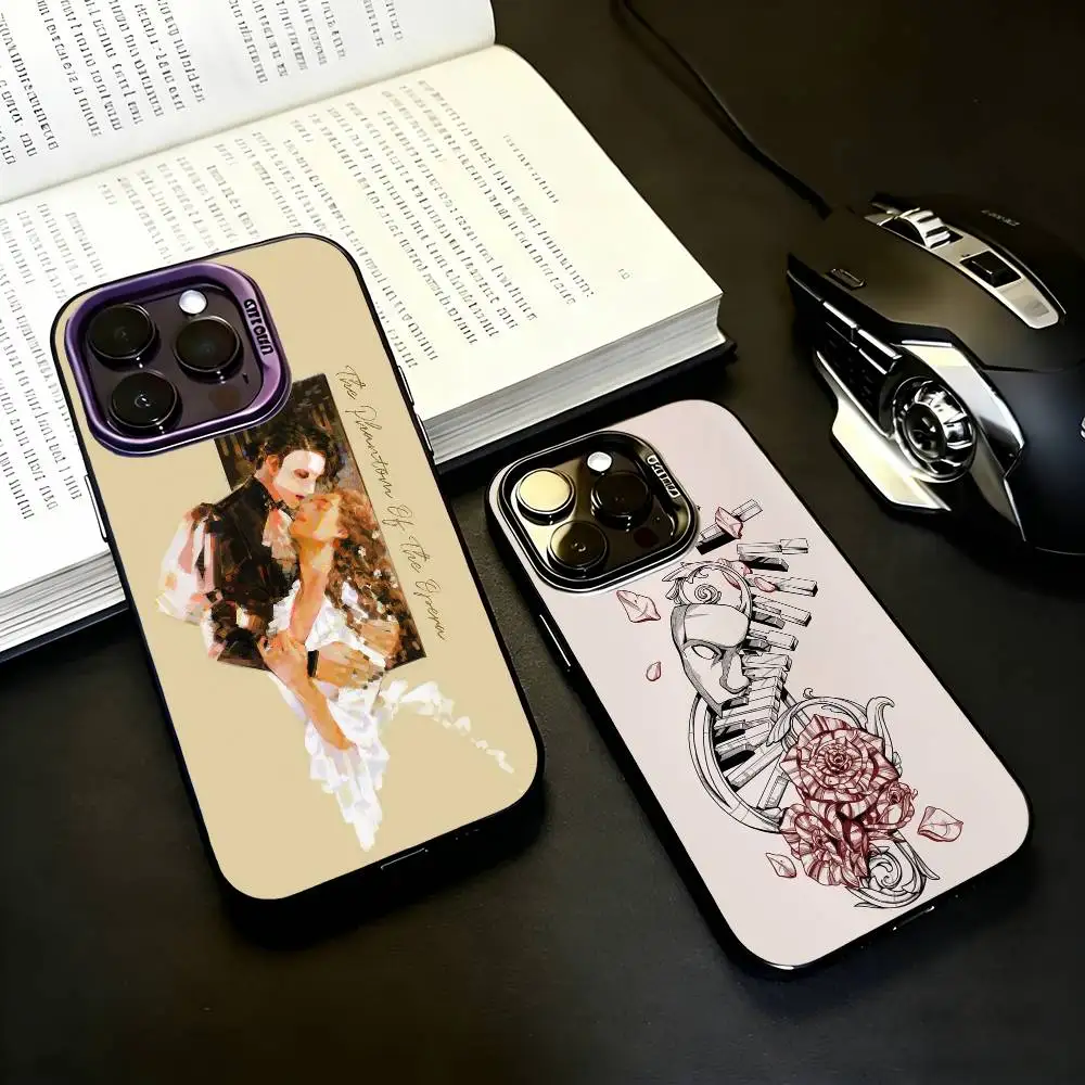 

The Phantom of T-The Opera Phone Case For iPhone17,16,15,14,13,12,11 Plus,Pro Max Black Candy silver phone case