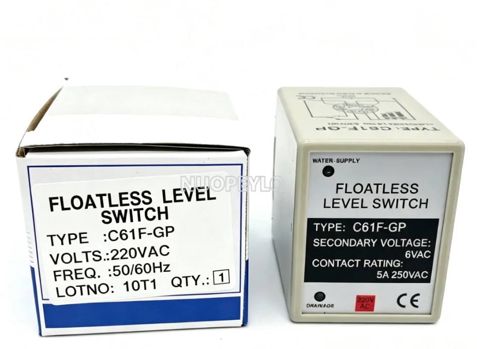 C61F-GP Hot-selling Fully Automatic Liquid Level Relay Water Level Switch Water Pump Controller 220V  with a base