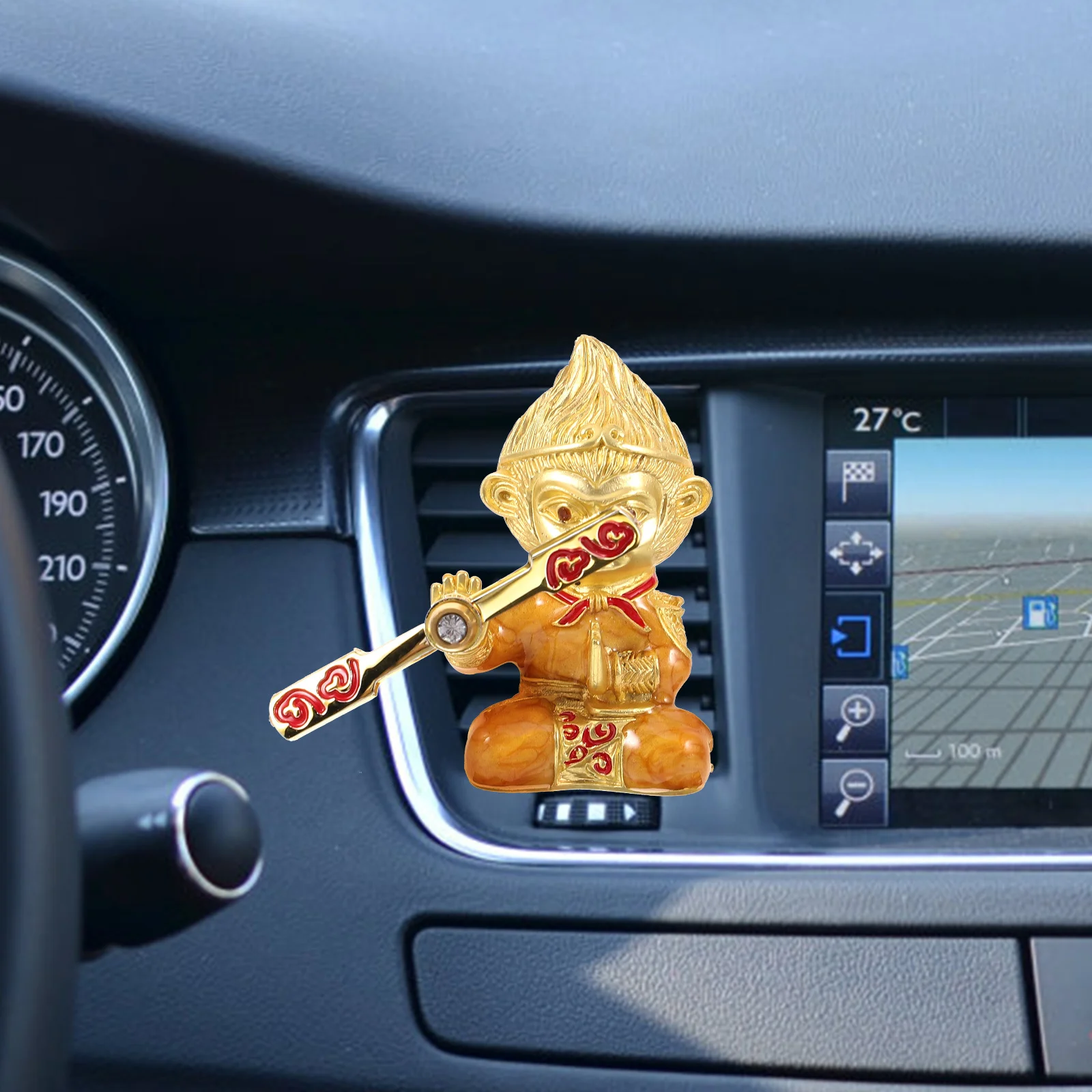 

Aromatherapy Car Diffuser Clip for Air Vent - Golden Scented Oil Holder Modern Air Freshener Decor Aromatherapy Car Decoration