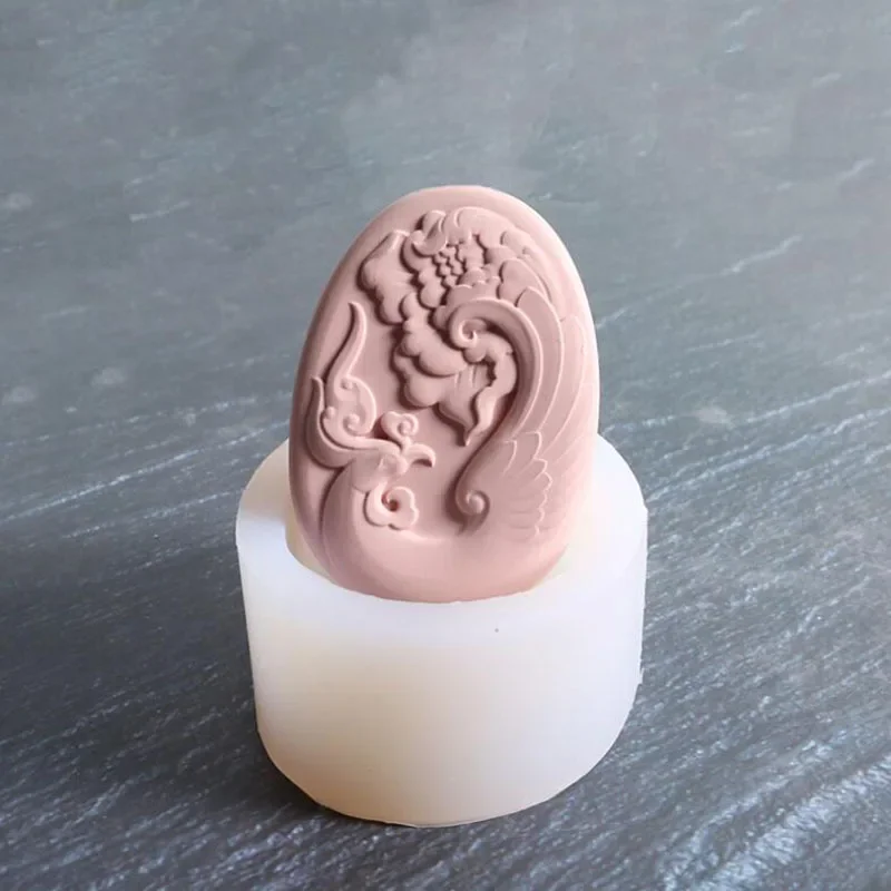 Silicone Mold Phoenix Pattern Handmade Soap Aromatherapy Plaster DIY Soap Making Supplies Chocolate Mold/casting Resin Molds