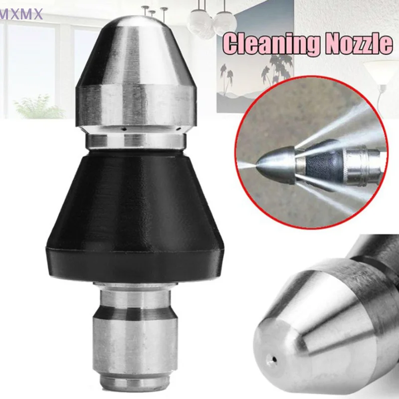 

1 Pc High Pressure Pipe Dredging Cleaning Nozzle Washer Sewer 6 Jet Nozzle Washing Machine Drain Cleaning Home Accesories