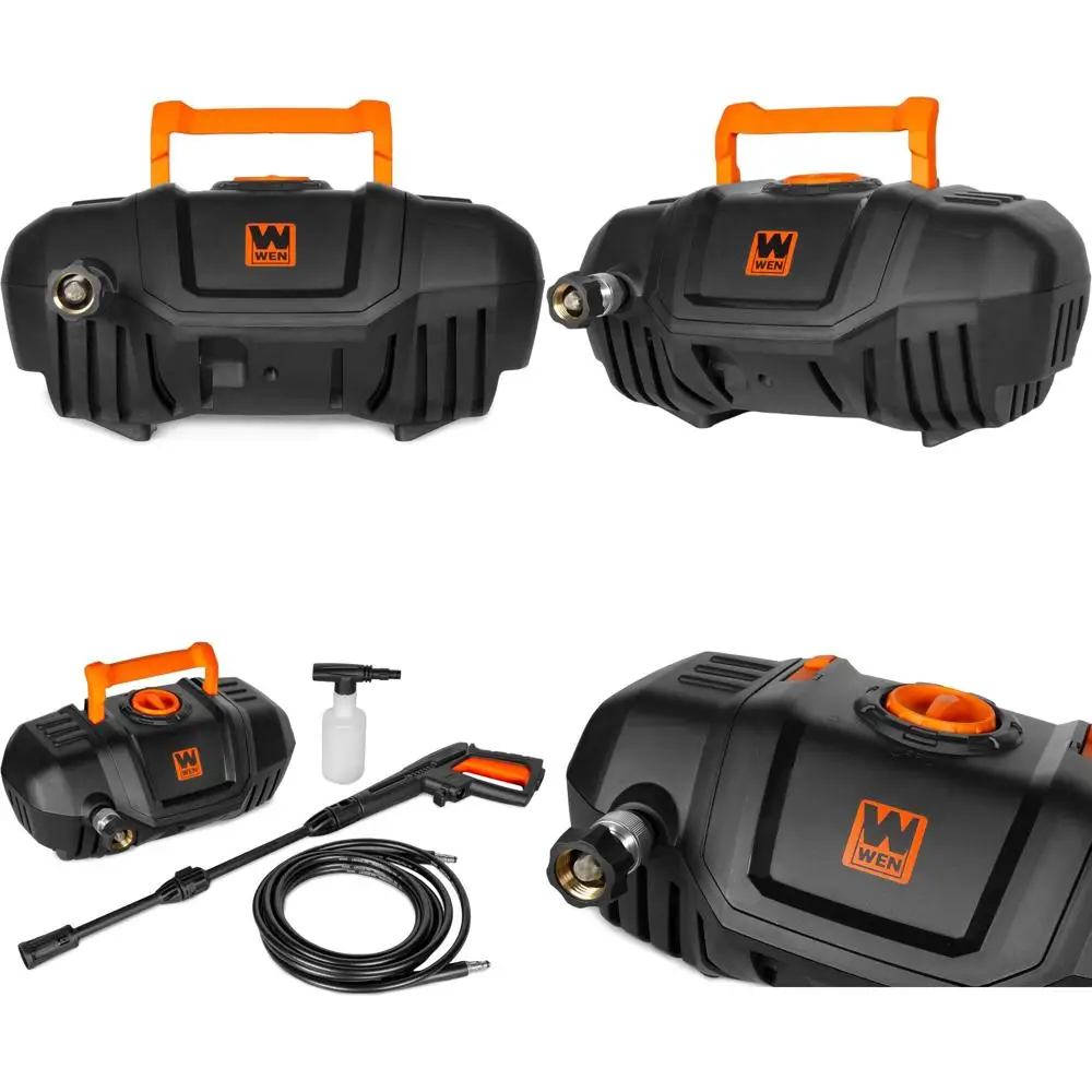 

Электрическая мойка высокого давления 2000 PSI, дизайн в виде кейса, регулируемый расход 1,4 галлона в минуту