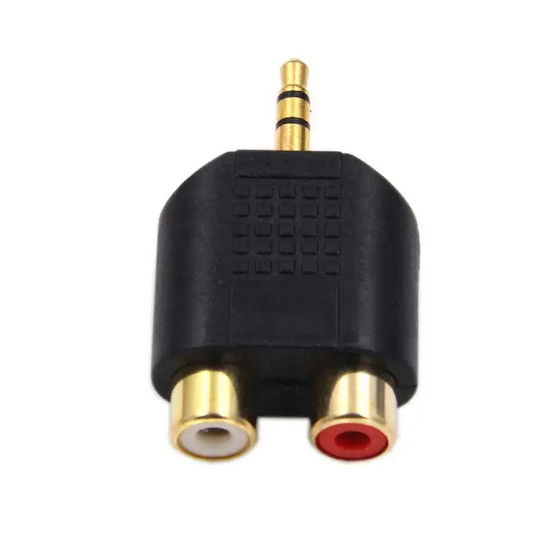3.5mm Stereo M/F Male Jack Out Plug To 2 RCA Female Splitter Adapter Connector Stereo Male To 2X RCA Female Adapter