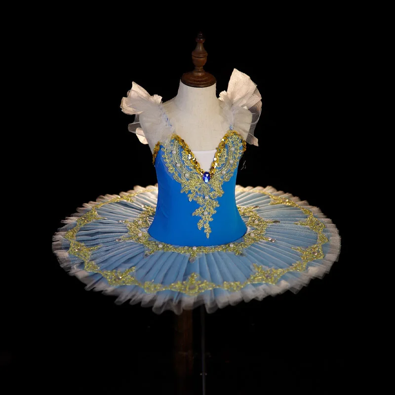 Elegant Princess Ballet Dress Girl Stage Summer Children's Dance Costume Vestidos Kids Outfit Baby Tutu Dresses Girls Clothing