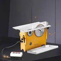 220V 8/4 Inches WT20 Multi-function Woodworking Table Saw Open-type Dustless Mother-child Saw Liftable Oblique Cutting Table Saw