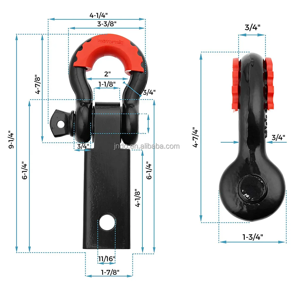 

Customization Heavy Duty Drop Forged Carbon Steel Tow Trailer Hitch 4X4 Off-Road Use Trailer Hitch