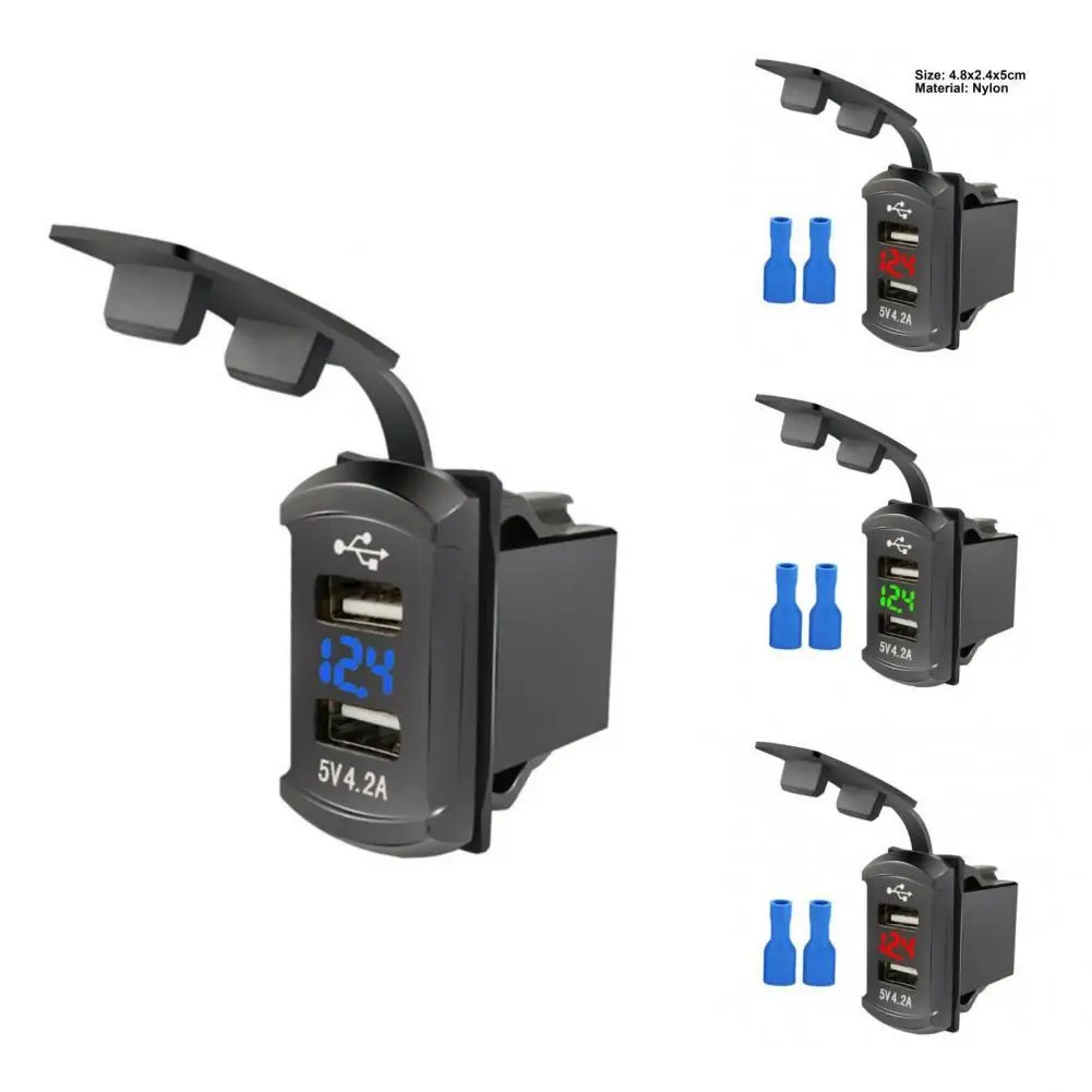 Universal Car Charger Flame-retardant Nylon Cover 2.1A USB Auto Cigarette Charger  USB Car Charger    Car Charger Adapter