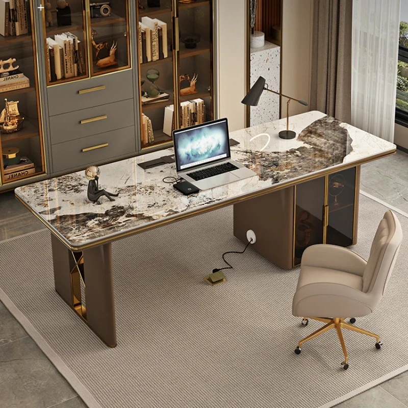 Luxury Modern Wide Office Desk Standing Organizer Laptop Reading Home Computer Desks Laptop Executive Mesa Oficina Furniture