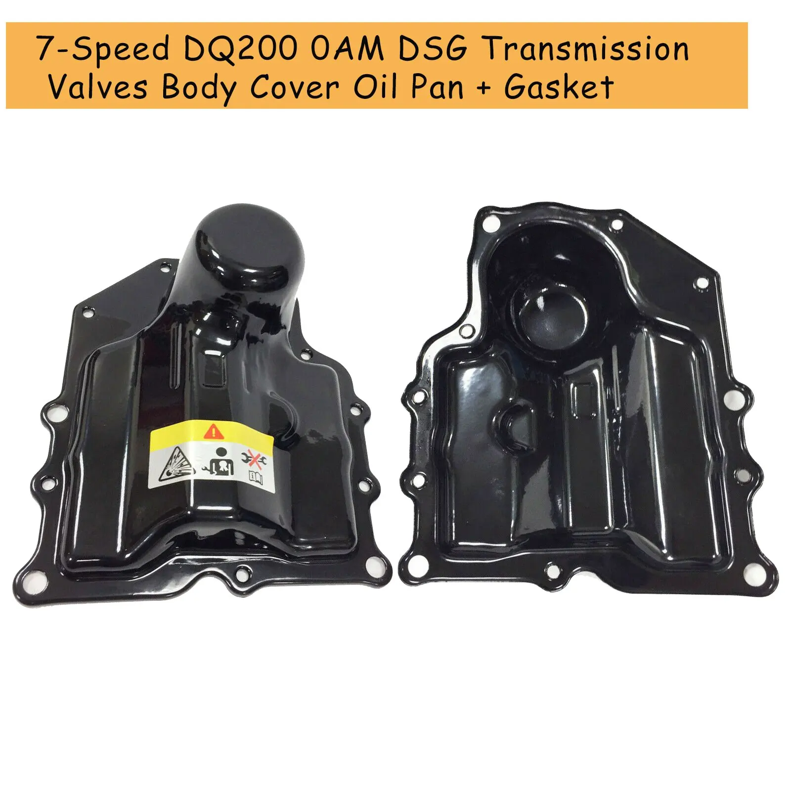 7-Speed DQ200 0AM VOL Transmission Solenoid Valves Body Cover /Oil Pan + Gasket for -