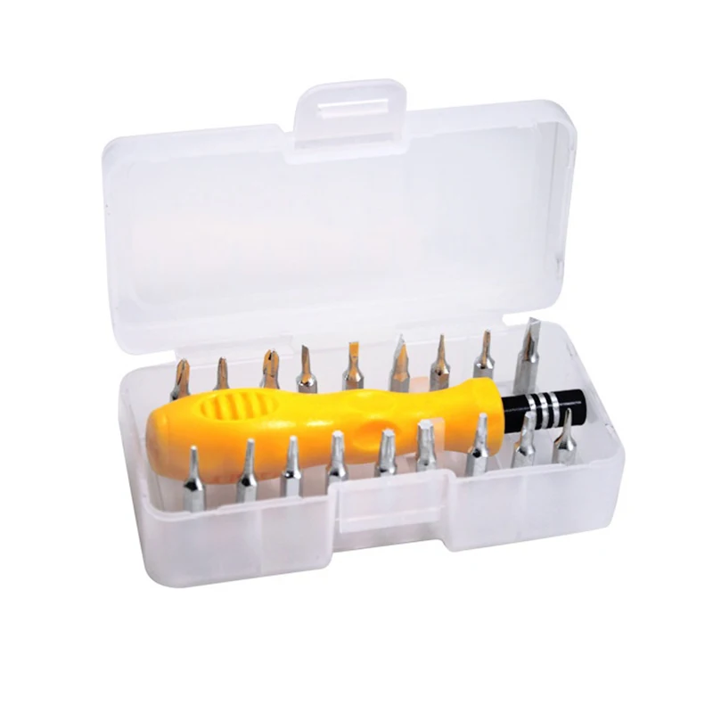 18 In 1 Bits Precision Screwdriver Set Cross Flat Shaped Screwdriver Head Multifunctional Precision Handheld Maintenance Tool