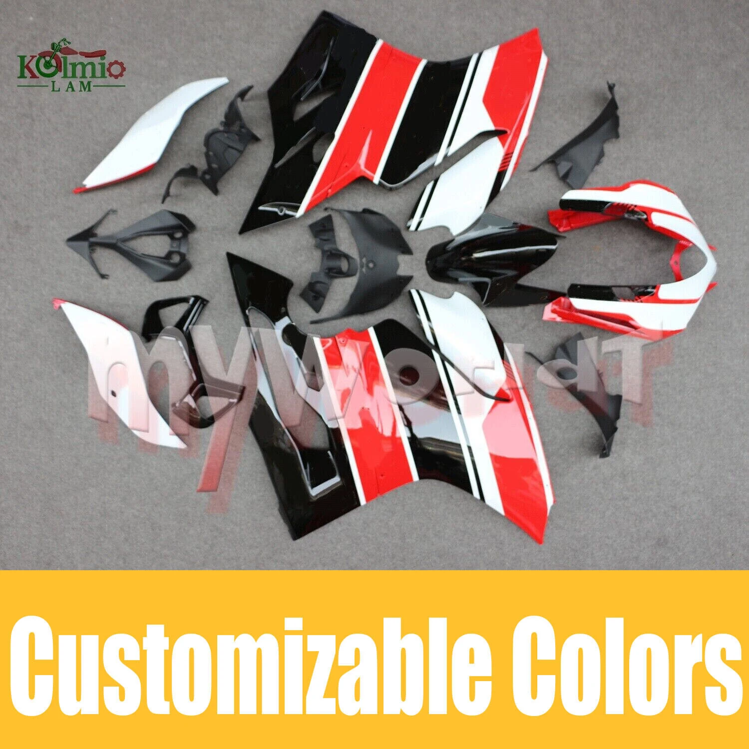 

Motorcycle Plastic ABS Injection Fairing Bodywork Kit Panel Set Fit for 2012 - 2014 2013 Ducati Panigale 899 1199
