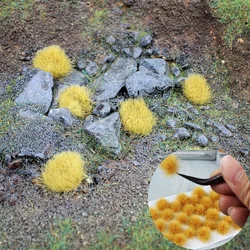 32pcs Static Grass Tuft Model Grass Tufts Railway Artificial Grass Miniature War Gaming Terrain DIY Model Railroad Scenery War G