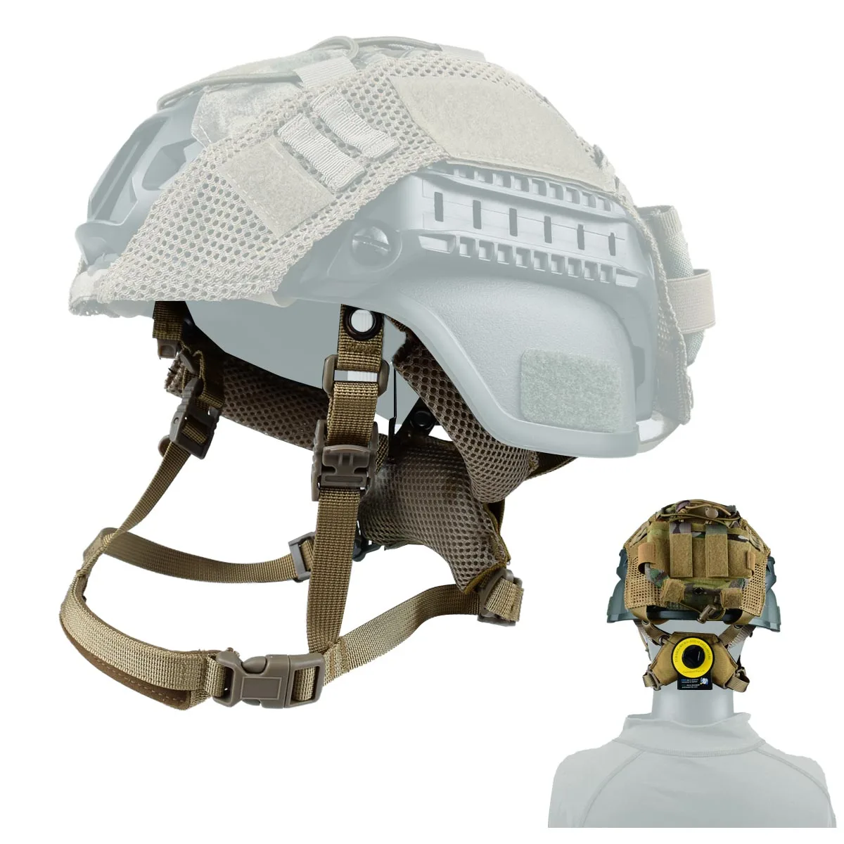 Taktisches Helmpolster-Aufhängungssystem & Helmpolster Gen 4 / Gen 1 / Gen 2 aus Memory-Schaum für Wendy FAST MICH Helm-Zubehör Wen – Detail 21