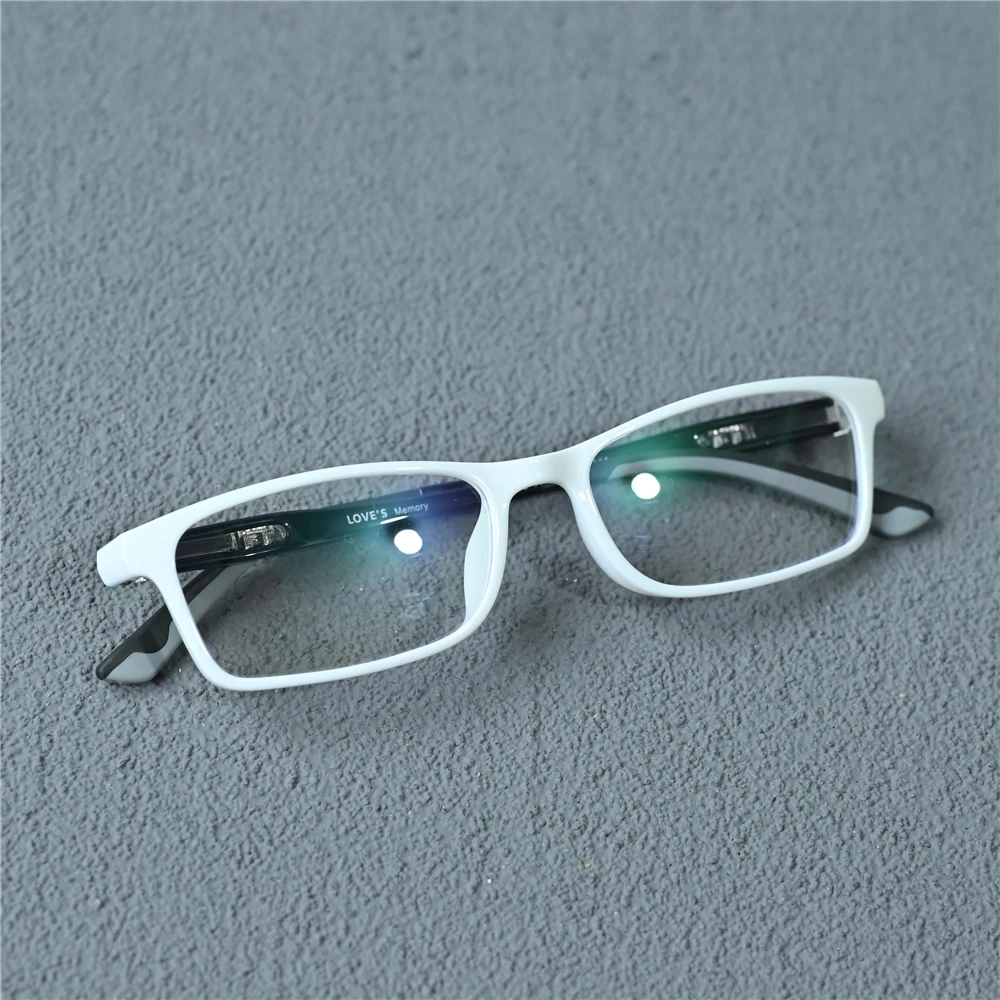 Cubojue White Men Reading Glasses Women TR90 Eyeglasses Frame Male 10g Ultralight Spectacles for Presbyopia Diopter Lens