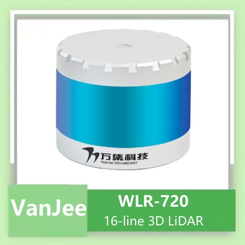 

VanJee WLR-720 3D LiDAR 16-линейный гибридный навигационный датчик LiDAR для AGV, AMR, лазерных вилочных погрузчиков, уличной навигации роботов